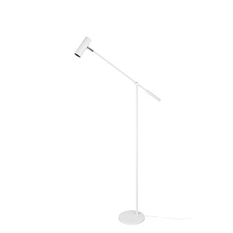 zdjęcie Metalowa lampa podłogowa tuba Hubble biała
